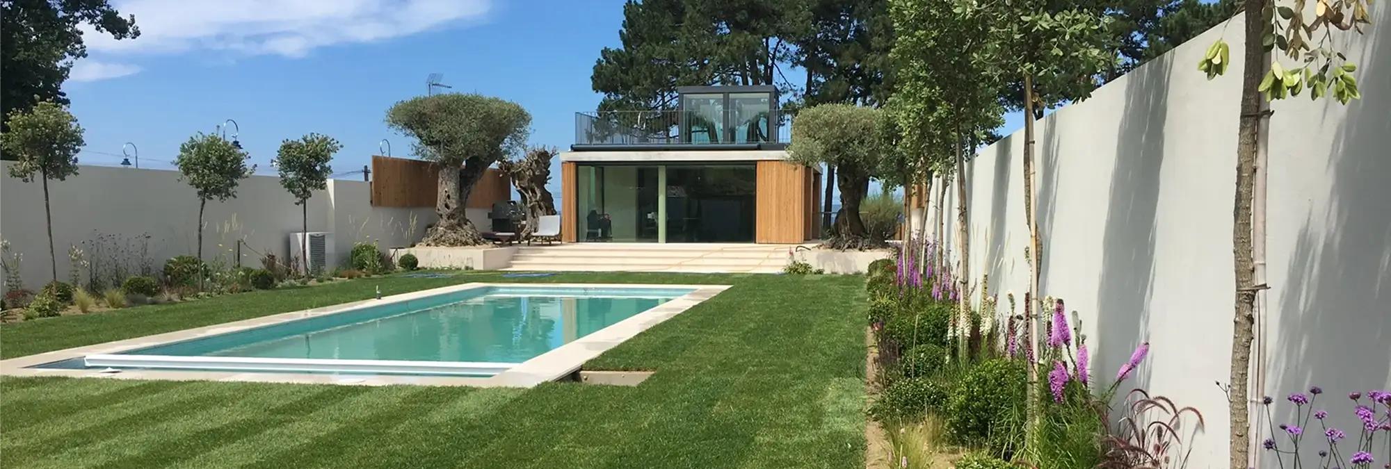 Paisajismo en vivienda de praia Samil, Vigo